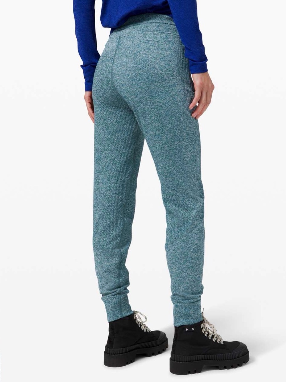 Lululemon Engineered Warmth Joggers Pants Submarine Blue White size 8 winter
